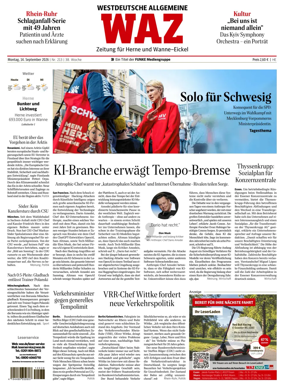 Cover of Westdeutsche Allgemeine Zeitung (Herne)