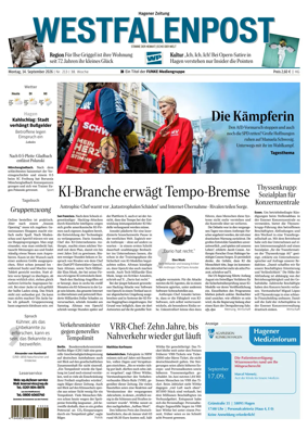 Cover of Westfalenpost (Hagen Hohenlimburg)