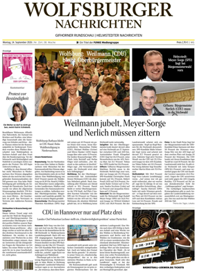 Cover of Wolfsburger Nachrichten (Wolfsburg-Gifhorn)