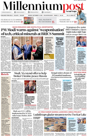Cover of Millennium Post (Kolkata)