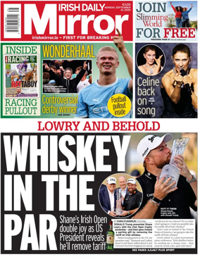 Cover of Irish Daily Mirror