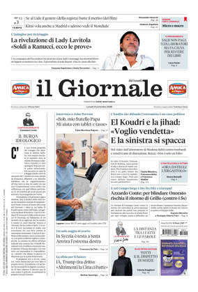Cover of Il Giornale (Italy)