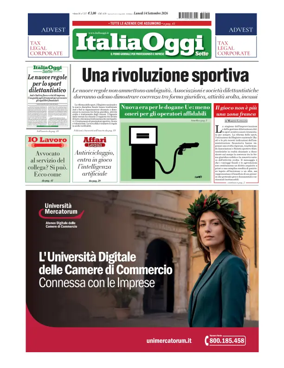 Cover of ItaliaOggi Sette