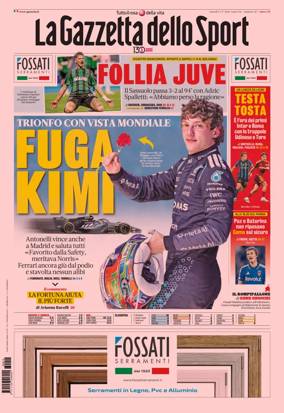 Cover of La Gazzetta dello Sport - Milano
