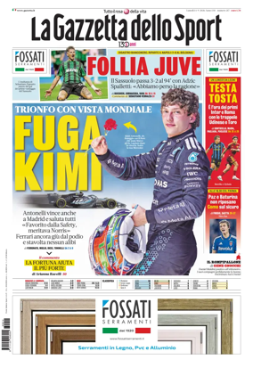 Cover of La Gazzetta dello Sport - Roma