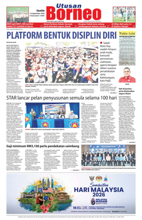 Cover of Utusan Borneo (Sabah)