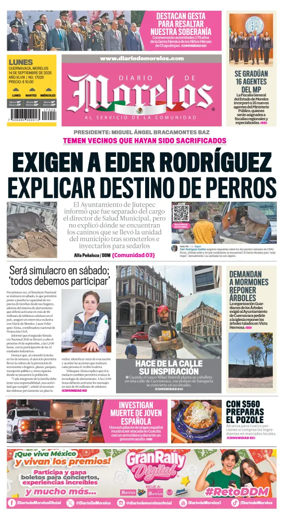 Cover of Diario de Morelos