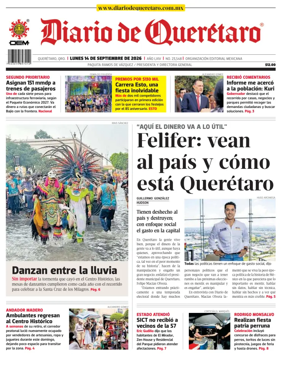 Cover of Diario de Queretaro