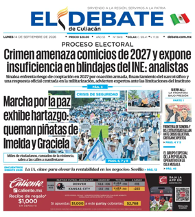 Cover of El Debate de Culiacan