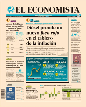 Cover of El Economista (Mexico)