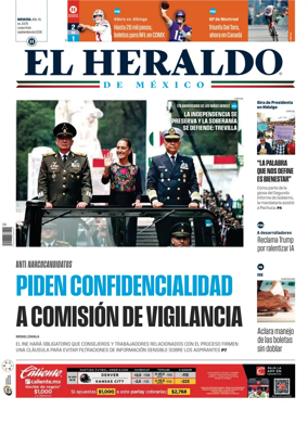 Cover of El Heraldo de Mexico