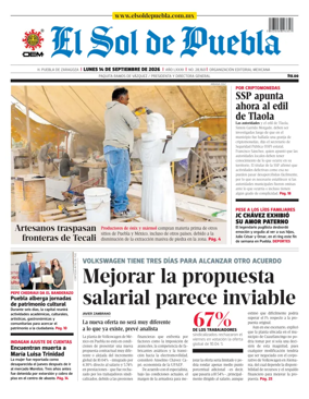 Cover of El Sol de Puebla