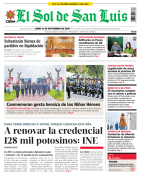 Cover of El Sol de San Luis Potosi