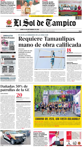 Cover of El Sol de Tampico