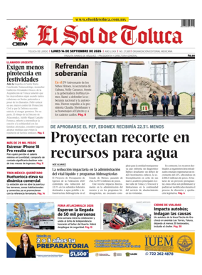 Cover of El Sol de Toluca