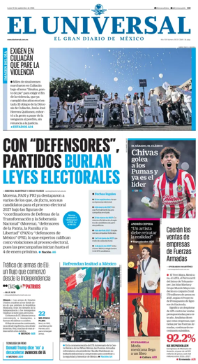 Cover of El Universal