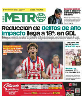 Cover of Publimetro Guadalajara