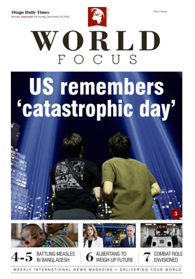 Cover of Otago Daily Times-World Focus
