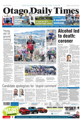 Cover of Otago Daily Times