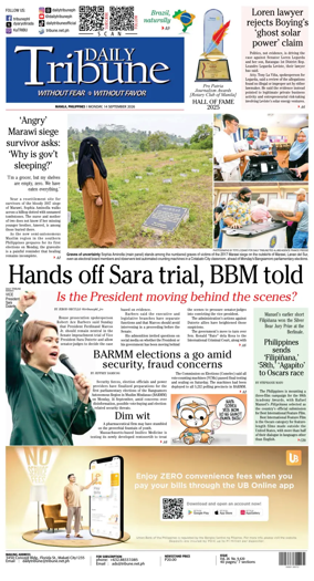 Cover of Daily Tribune (Philippines)