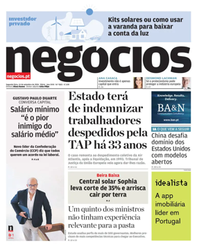 Cover of Jornal de Negocios