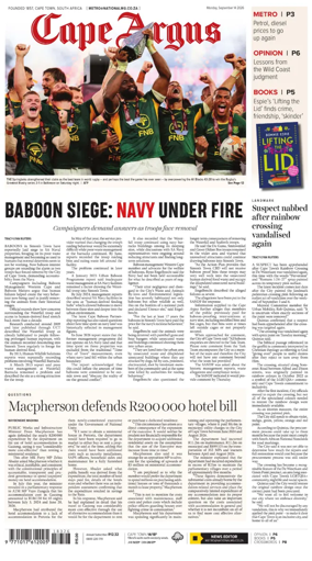 Cover of Cape Argus (PM Edition)