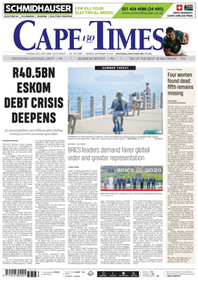 Cover of Cape Times