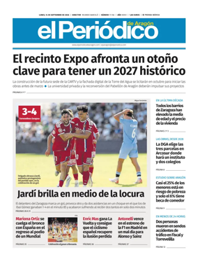 Cover of El Periodico Aragon