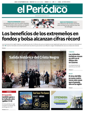 Cover of El Periodico Extremadura