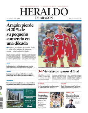 Cover of Heraldo de Aragon