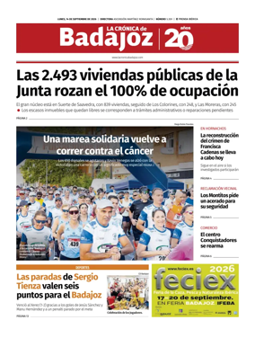 Cover of La Cronica de Badajoz BE
