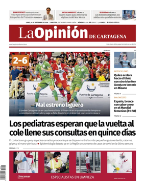 Cover of La Opinion de Murcia (Cartagena)