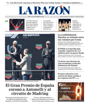 Cover of La Razon (Levante)