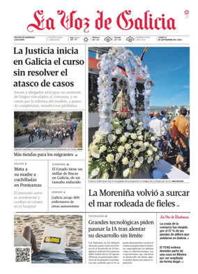 Cover of La Voz de Galicia (Barbanza)