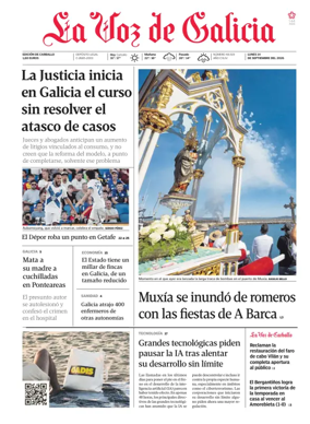 Cover of La Voz de Galicia (Carballo)