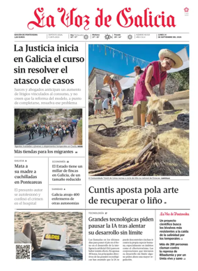 Cover of La Voz de Galicia (Deza)