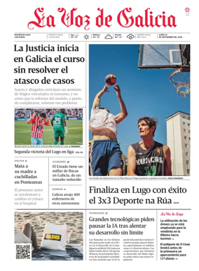 Cover of La Voz de Galicia (Monforte)