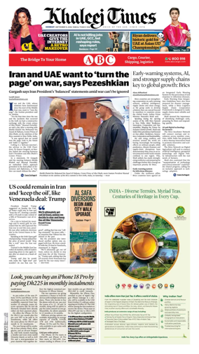 Cover of Khaleej Times