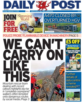 Cover of Daily Post (North Wales)