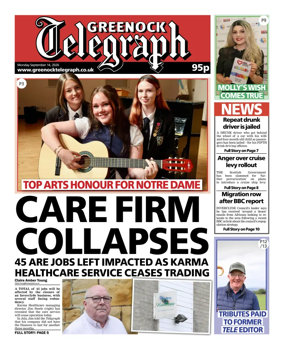Cover of Greenock Telegraph
