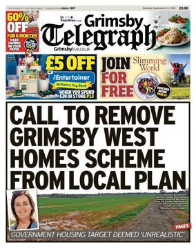 Cover of Grimsby Telegraph