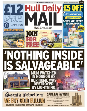Cover of Hull Daily Mail