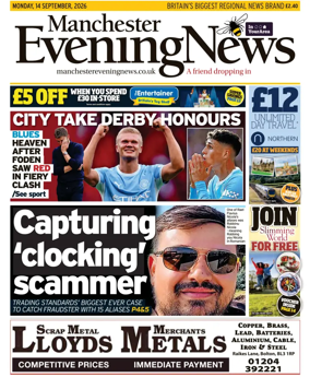Cover of Manchester Evening News