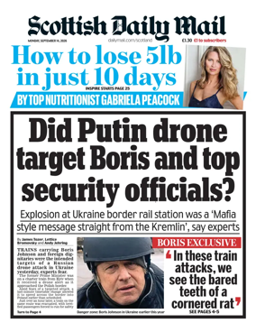 Cover of Scottish Daily Mail