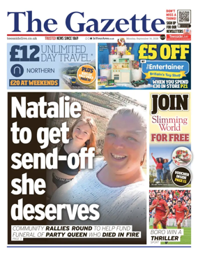 Cover of Teesside Evening Gazette