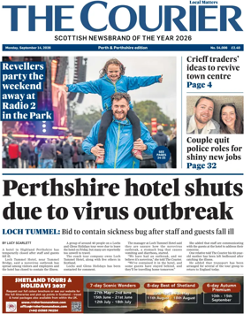 Cover of The Courier & Advertiser (Perth and Perthshire Edition)
