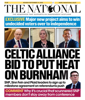 Cover of The National (Scotland)