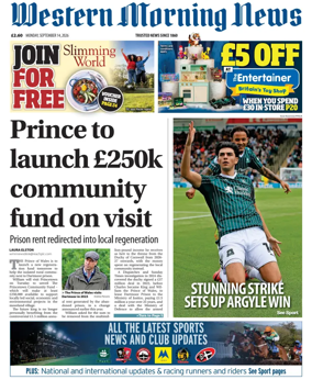 Cover of Western Morning News