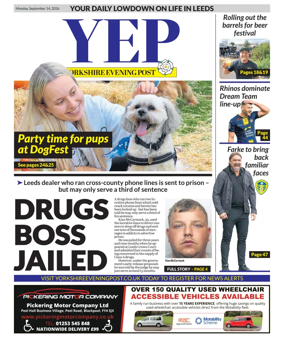 Cover of Yorkshire Evening Post
