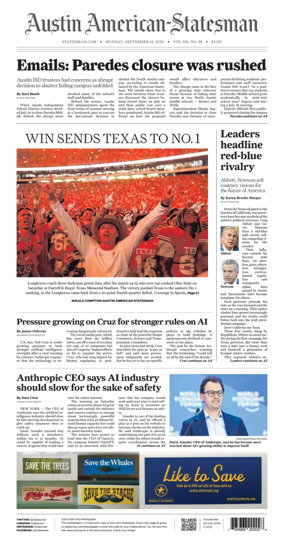 Cover of Austin American-Statesman
